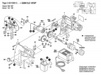 Bosch 0 601 931 327 Gbm 9,6V Vesp Cordless Drill 9.6 V / Eu Spare Parts